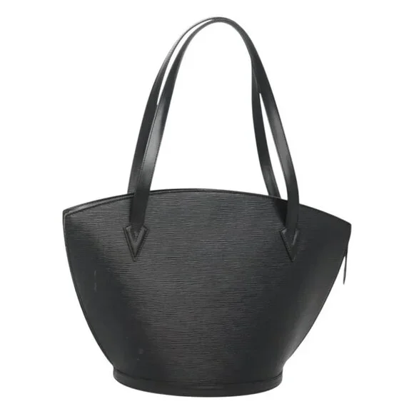 LOUIS VUITTON Epi Saint Jacques Shopping Shoulder Bag Black M52262 Auth 118030